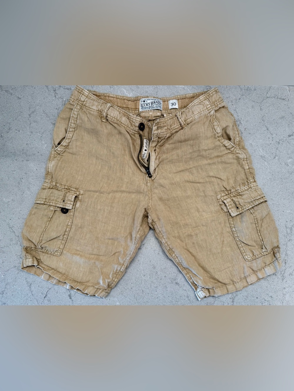Lucky Brand Linen Cargo Shorts